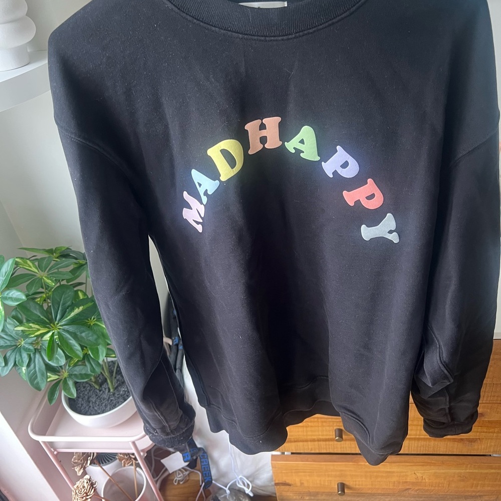 Madhappy Black Sweatshirt with Multicolor Logo